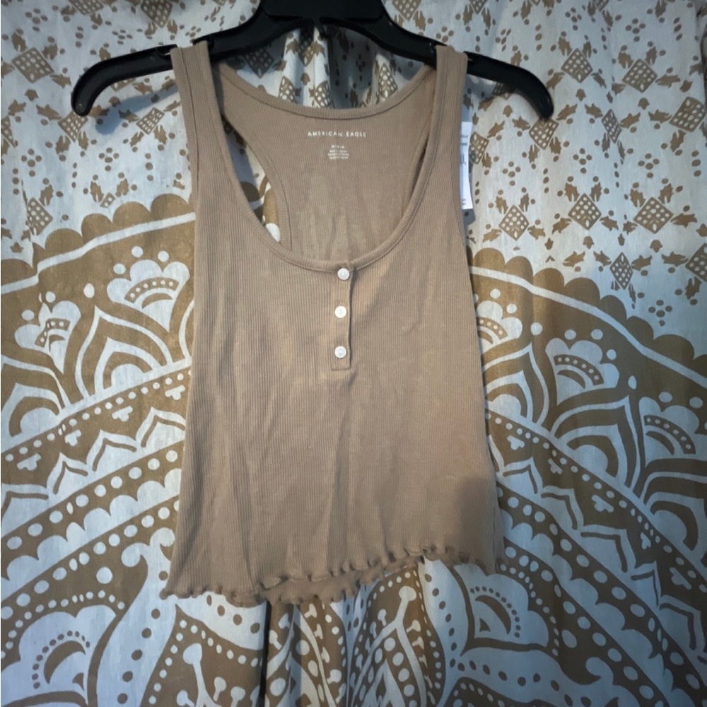 American Eagle Outfitters Tan Tank Top